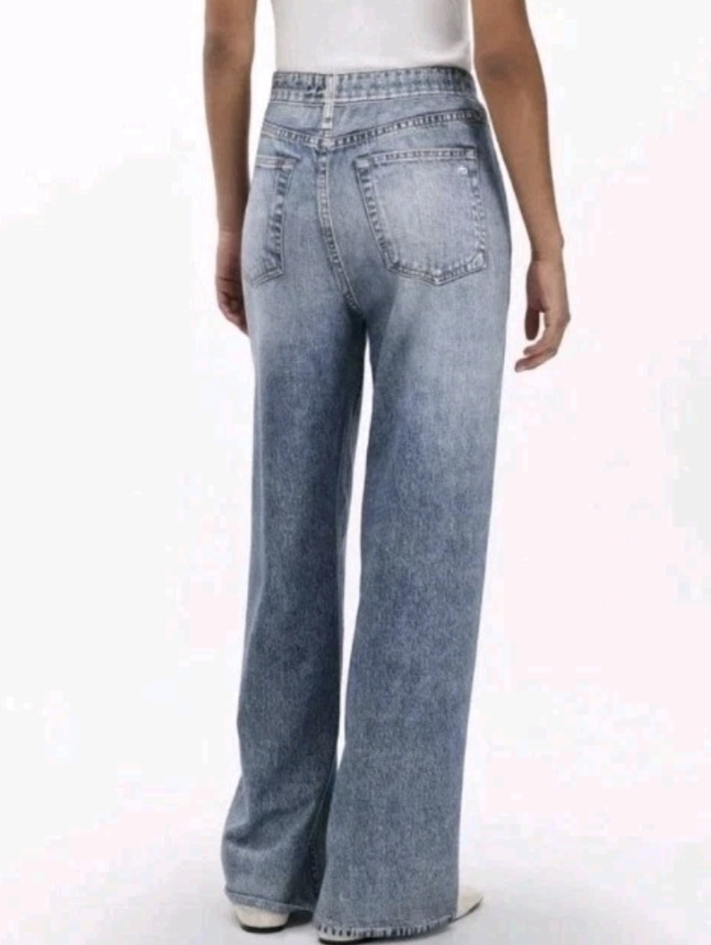 Rag & Bone Miramar Cotton Terry Sweatpant Jeans Scarlet Women's Size Large - Picture 3 of 16